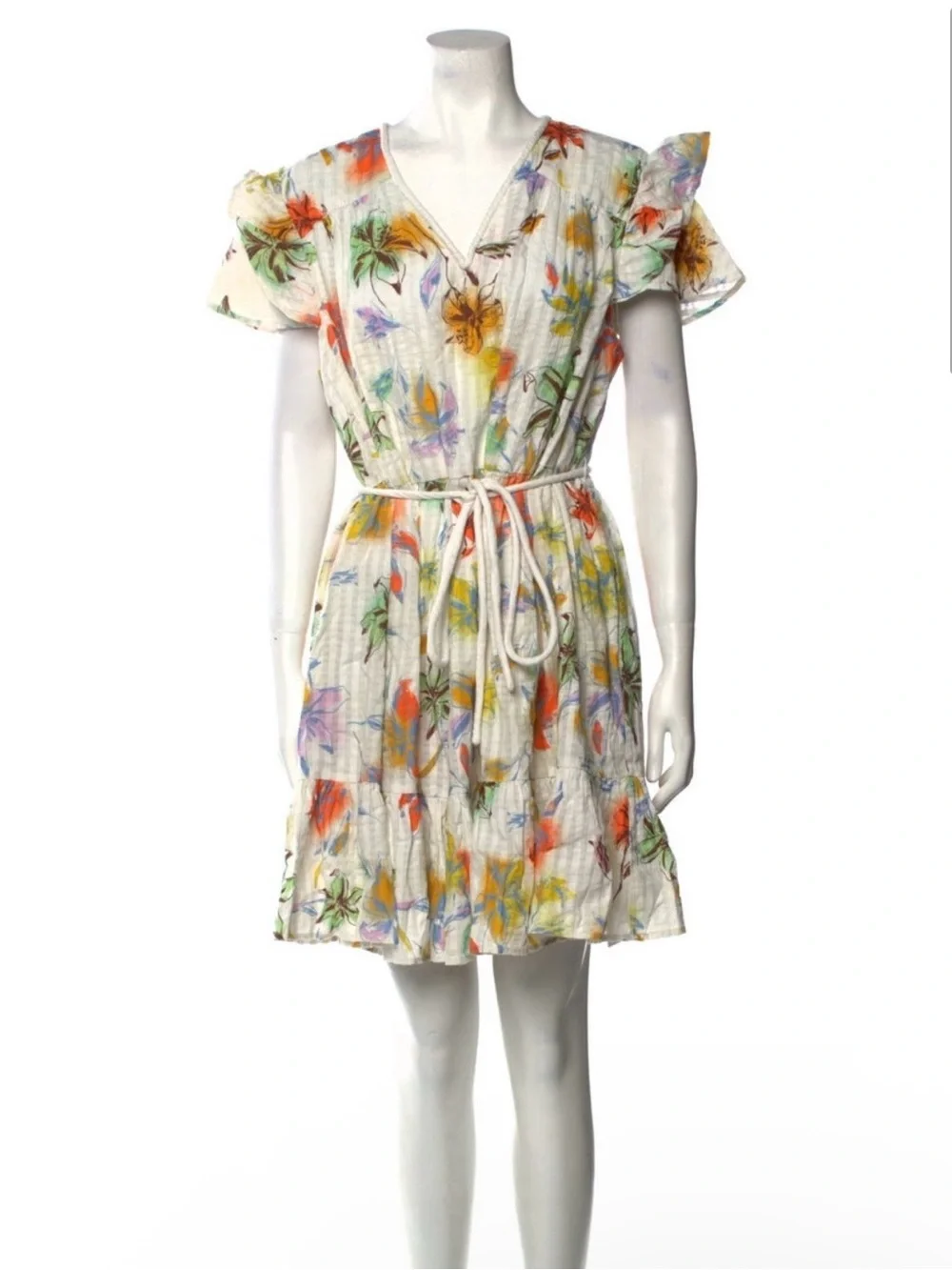Tanya Taylor Floral Print A-line NWOT dress XL - Picture 1 of 3